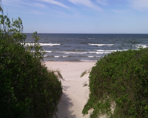 Krynica Morska - wejście na plażę