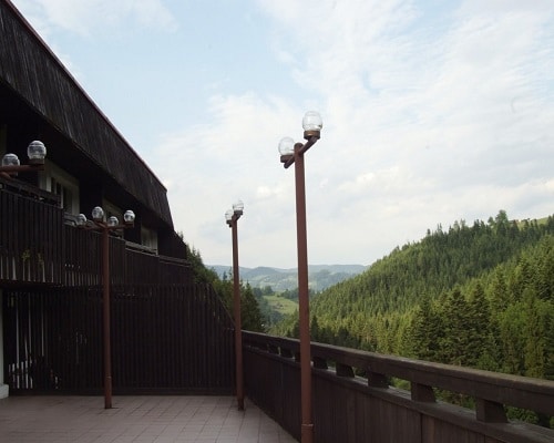 Hotel*** NAT - widok z tarasu