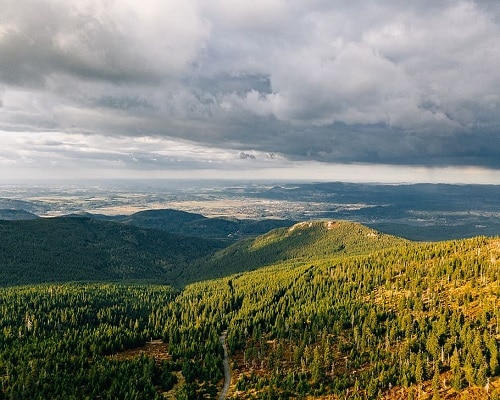 Karkonosze -widok na góry