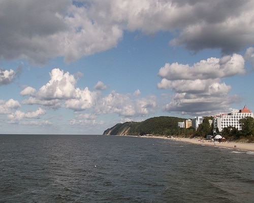 Międzyzdroje - widok na plażę