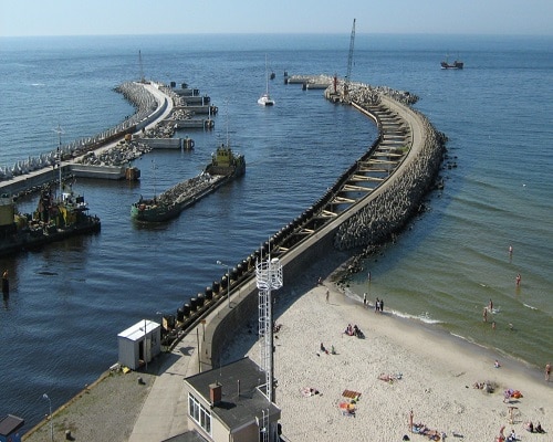 Wejście do port Kołobrzeg