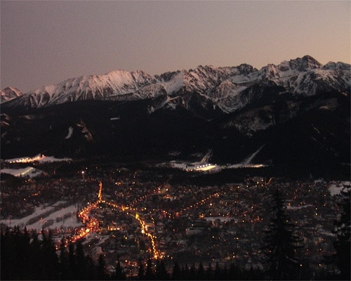 Zakopane - nocą