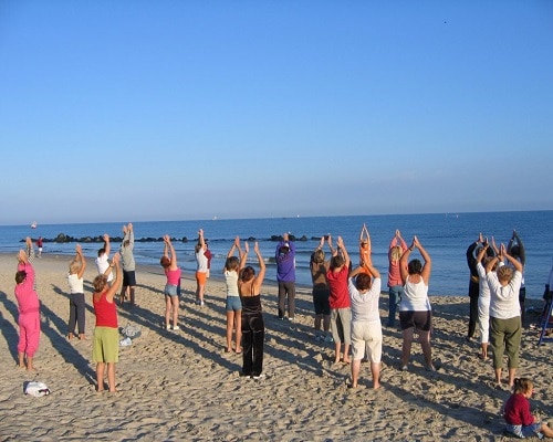 Ćwiczenia na plaży