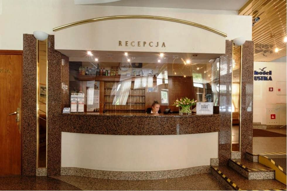 Recepcja hotelu "Ustka"