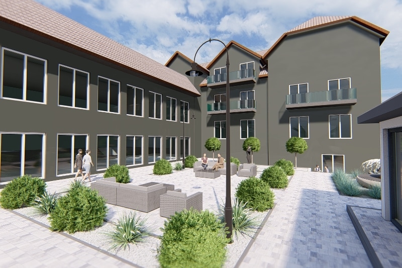Resort Holiday Home Jarosławiec wizualizacja nowej części budynku
