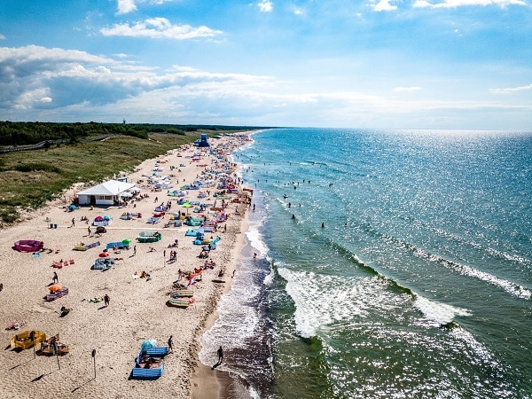 Plaża z lotu ptaka
