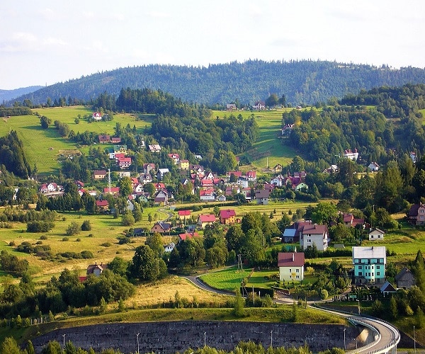 Widok na Zwardoń