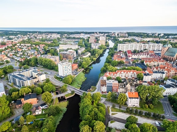 Nad Parsętą - widok